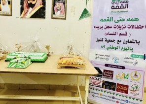 بالصور..جمعيَّةُكنوز تشارِكُ نزيلات سجن بُريدة فرحة الوطن