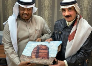 بحضور أعضاء الشرف..رئيس نادي العلا،يستقبل رجل الأعمال ناصر العديلي