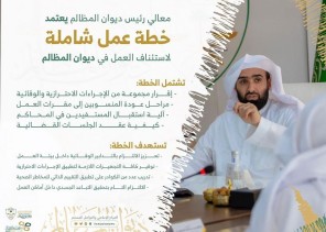 ديوان المظالم يعتمد خطة عمل شاملة لاستئناف عودة أعمال ديوان المظالم ومحاكمه