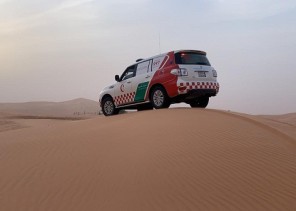 الهلال الاحمر ينقذ مسنة مريضة بقرية  “نقذة” بحائل