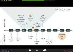 ‏⁧‫جامعة الإمام عبدالرحمن بن فيصل‬⁩ تنظم ورشة عمل “عن بعد” عن “التنمية المستدامة ودور الجامعات السعودية”