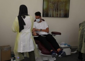 الهلال الأحمر  بالرياض يطلق حملة بالتبرع بالدم يالتعاون مع بنك الدم الاقليمي.
