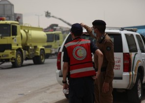 الهلال الأحمر يباشر حريق في أحد المصانع ينتج عنه ثلاث إصابات بالرياض