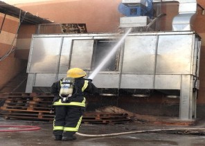 مدني بريدة يباشر حادث احتراق جزئي في مكينة شفط غبار داخل مصنع للمفروشات بالمدينة الصناعية