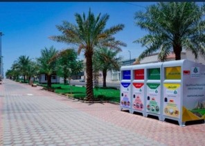 تركيب حاويات لفرز النفايات بالمدينة المنورة