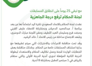 مع تبقي 25 يوماً على انطلاق مسابقة اليد .. لجنة الحكام ترفع درجة الجاهزية