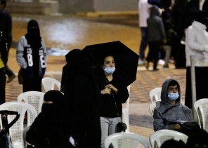 اجواء ضبابية تستهوي زوار فعاليات وسام البادية