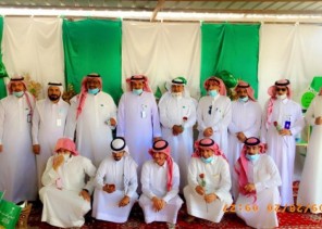 “الضمان الاجتماعي” بمحافظة بقعاء يحتفون بـ اليوم الوطني90