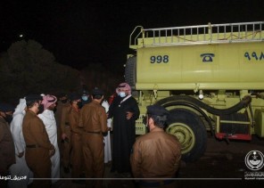 التفاصيل الكاملة لإخماد فرق الدفاع المدني لـ”حريق جبل غلامة” بـ”تنومة”