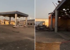 بالفيديو: انفجار خزان محطة وقود في بريدة .. وتضرر المحطة بالكامل