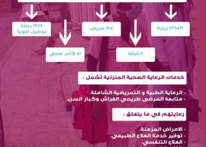 ‏تنفيذ 13653 زيارة منزلية للمرضى في الجوف خلال العام 2020 م