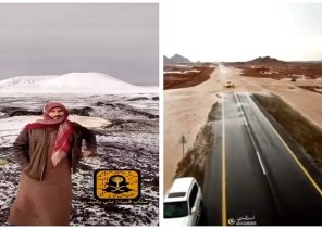 شاهد: هطول أمطار الخير والبركة بغزارة على جنوب حائل .. والإعلامي “عبدالوهاب بن هادي” : لم نشهدها منذ 15 عام