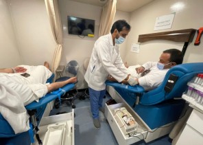 صحة الجوف تنفذ حملة التبرع بالدم في مركز صوير