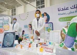 صحة حفر الباطن تقيم ركن توعوي عن السمنة في سوق ربيع حفر الباطن