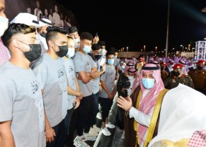 سمو أمير منطقة حائل يرعى حفل صعود نادي الطائي لدوري الأمير محمد بن سلمان للمحترفين