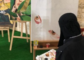 ركن الفن التشكيلي يبهر الزوار في  “ عروس الباحة ”