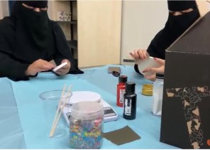 ختام ورشة فن التيرازو بجمعية الثقافة والفنون بتبوك