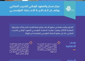هيئة تقويم التعليم والتدريب توقع اتفاقية تنفيذ عمليات الاعتماد المؤسسي للمعهد الوطني للتدريب الصناعي