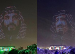 خلال إعلان انطلاق موسم الرياض .. شاهد: المئات من طائرات الدرونز تشكل صورة الملك سلمان وولي العهد