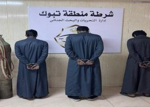 ضبطت المركبة والأدوات المستخدمة في السرقة .. القبض على 3 مواطنين تسللوا إلى مزارع وقاموا بسرقة كيابل منها بتبوك
