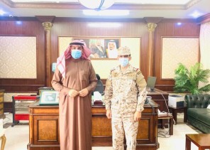 الصقر يستقبل قائد قوة طريف المكلف