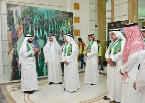 جامعة الإمام عبد الرحمن بن فيصل تحتفل باليوم الوطني بلوحات إنشاديه وشعرية ومعرض مصاحب