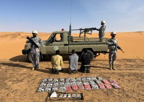 حرس الحدود بمنطقة نجران يحبط تهريب (36) كيلوجرامًا من مادة الحشيش المخدِّر و(5548) قرص إمفيتامين مخدر