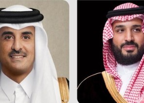 ولي العهد يبعث برقية شكر لأمير قطر، إثر مغادرته الدوحة، بعد حضوره حفل افتتاح بطولة كأس العالم فيفا 2022