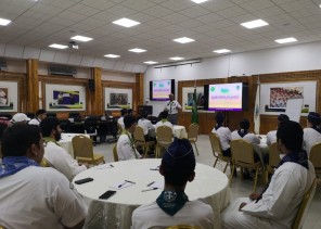 جمعية الكشافة تُدرب الجوالة على “مهارات المراسم “