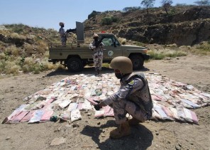 حرس الحدود يحبط محاولات تهريب (18.2) طن من القات المخدر وأكثر من (1.5) طن من مادة الحشيش المخدر