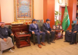 سمو محافظ المجمعة يستقبل عميد الكلية التقنيةبالارطاوية