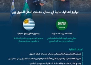 “المملكة” و “الأوروغواي الشرقية” توقعان اتفاقية ثنائية في مجال خدمات النقل الجوي