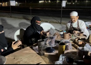 دورة صناعة الفخار للاستاذ محمد الاعجم تزامناً مع يوم التأسيس