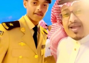 الزميل الاستاذ علي داود  يحتفل بتخرج ابنه من كلية الملك عبدالعزيز الحربية برتبة ملازم