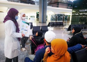 توعية أكثر من 3,000 حاج في قطار الحرمين بـ محطة السليمانية بجدة