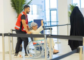 الهلال الأحمر بالشمالية تقدم خدماتها  الإسعافية والتطوعية لتوديع للحجاج العراقيين  بجديدة عرعر