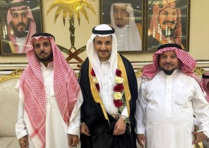 عريس جبل منجد “عبدالرحمن القرادي ” يحتفل بزفافه في قاعة الملكة بمحافظة هروب