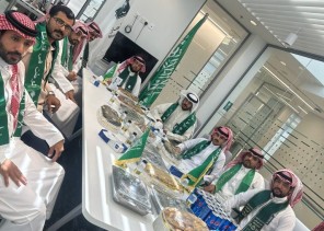 فرع وزارة التجارة بالقريات يحتفي باليوم الوطني