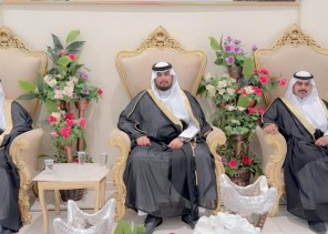 أبناء سلمان بن حرموس بن مرشد الداموكي الرشيدي يحتفلون بزواج أبنائهم  الثلاثة ( عناد- وممدوح ومقبل ) بقصر الراسي بحائل