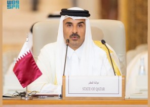 أمير قطر ينوّه بجهود المملكة لعقد القمة العربية الإسلامية المشتركة غير العادية في وقت حاسم في تاريخ المنطقة