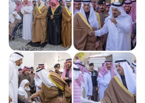 سمو محافظ الأحساء يؤدي صلاة الميت على رجل الأعمال عبداللطيف الجبر