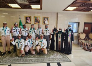 سفير المملكة في الإمارات يستقبل المشاركين في المخيم الكشفي العربي