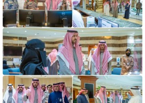 نائب أمير الشرقية يتجول في أقسام وإدارات الإمارة
