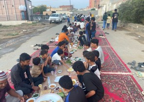 أهالي قرية الطرشية يقيمون إفطار جماعي