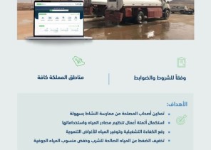 “البيئة” تطلق خدمة إصدار رخص إقامة الأشياب غير الصالحة للشرب في مناطق المملكة كافة
