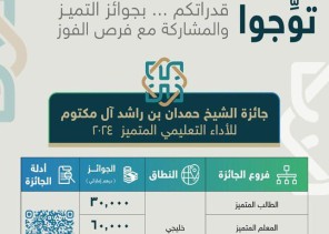 تعليم محايل يدعو للمشاركة في جائزة الشيخ حمدان بن راشد للأداء التعليمي المتميز