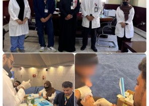 الحملة الوطنية للتطعيم بلقاح الثلاثي الفيروسي في ملاحظة الدمام