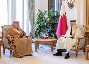رئيس مجلس الوزراء القطري يستقبل نائب وزير الخارجية المهندس وليد بن عبدالكريم الخريجي بالدوحة