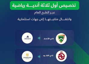 تخصيص أول ثلاثة أندية رياضية سعودية عبر الطرح العام ضمن مشروع الاستثمار الرياضي
