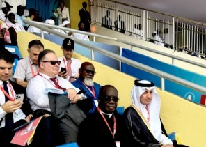 سفير خادم الحرمين الشريفين لدى غينيا الدكتورفهاد الرشيدي يشارك في حفل تنصيب الرئيس الغيني المنتخب